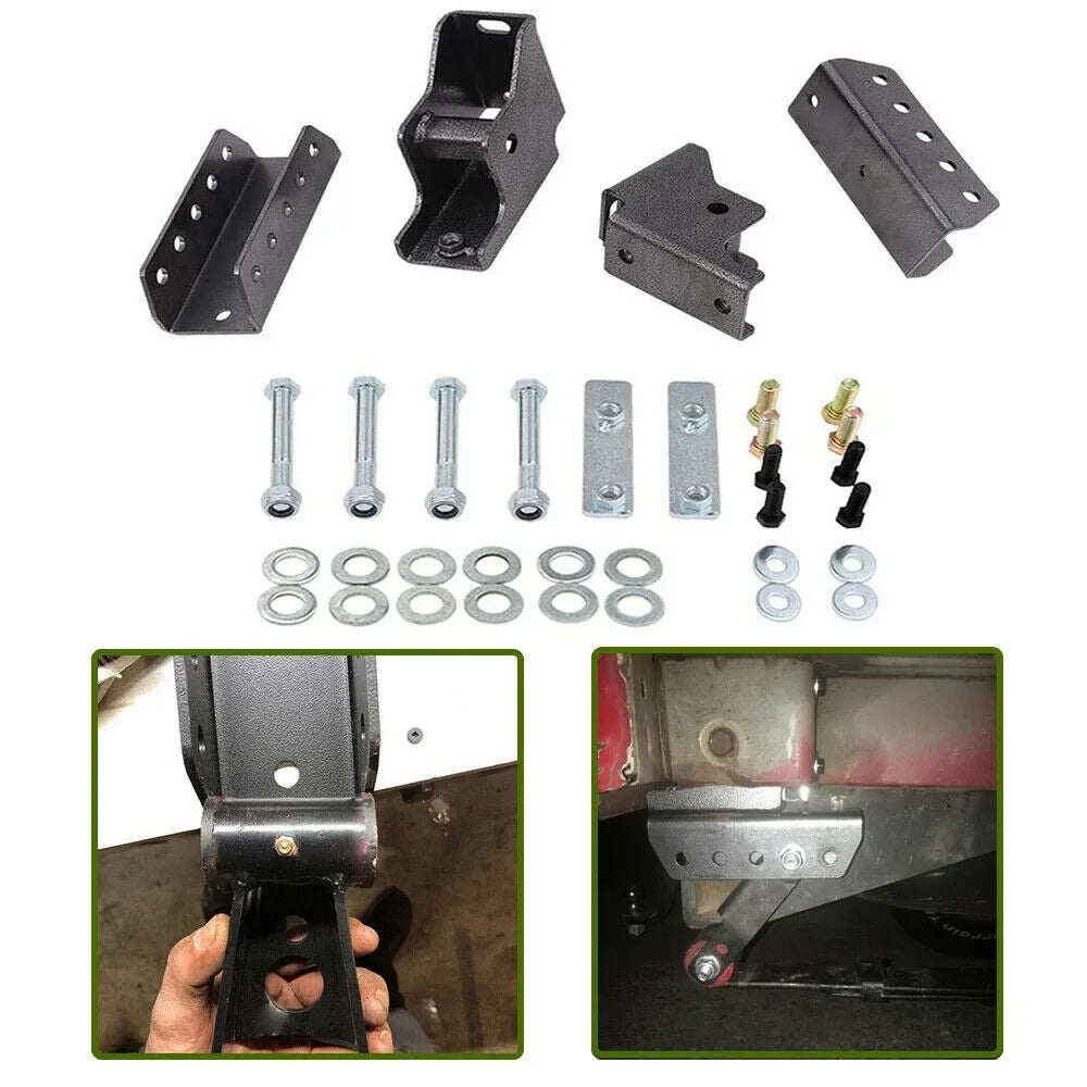 NIXFACE 1.5" Rear Shackle Relocation Kit Fit for 1984-2001 Jeep Cherokee XJ with Screws