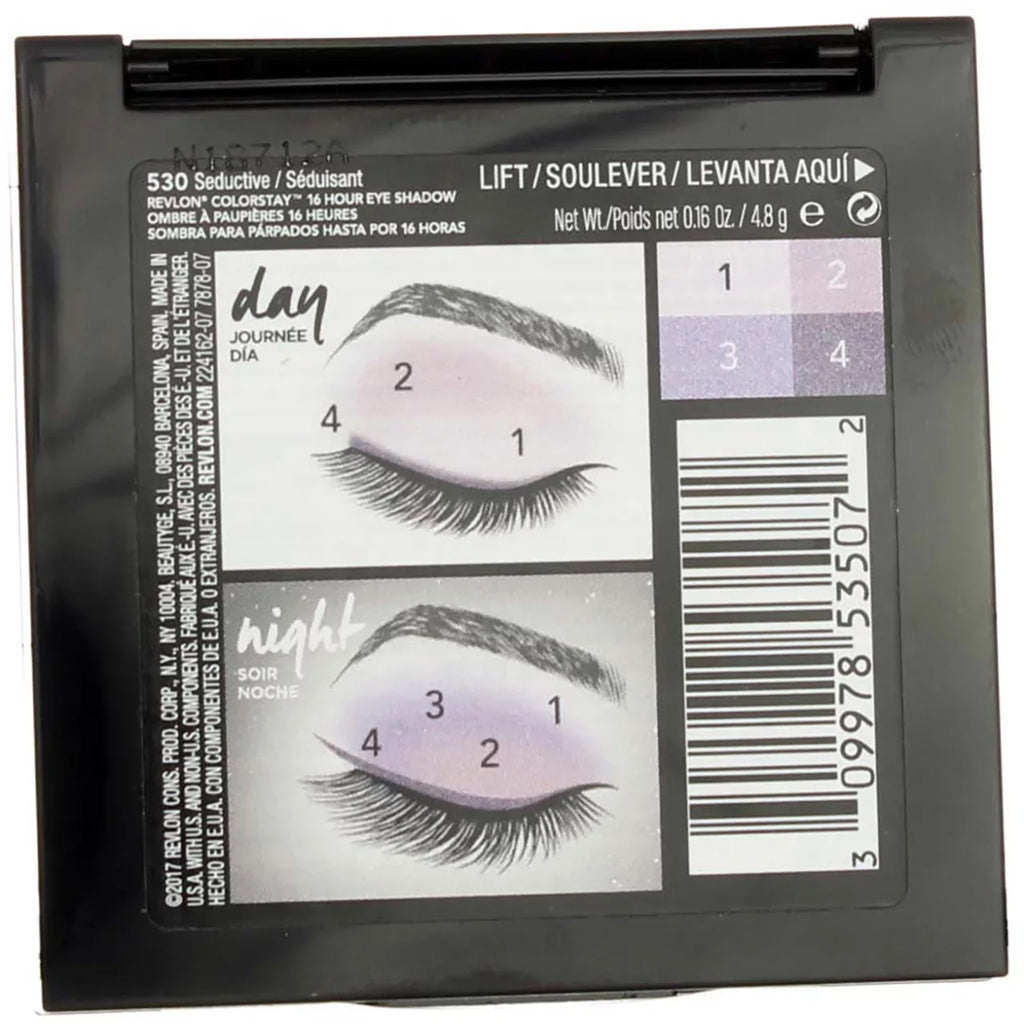 Revlon ColorStay 16 Hour Eye Shadow, Seductive [530] 0.16 oz (Pack of 3)