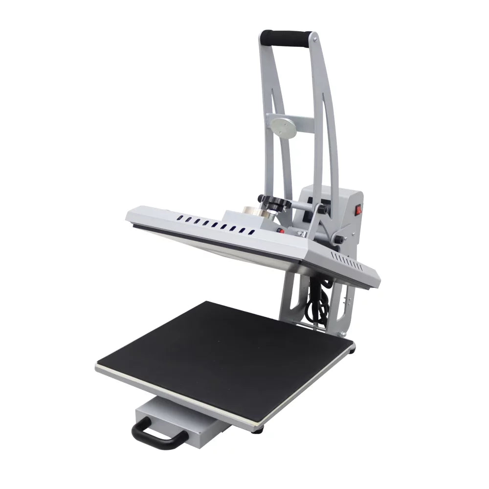 INTBUYING 15x15in Heat Press Machine Magnetic Semi-Automatic Transfer for T-Shirt Puzzle Pad Crafts