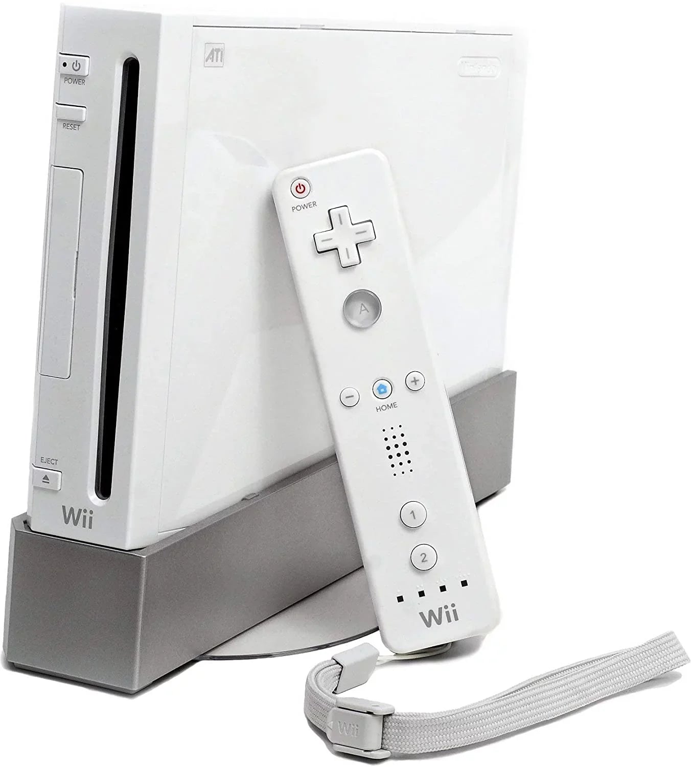 Nintendo Wii White Gaming Console + HDMI Cable Cleaning Kit BOLT AXTION Bundle Like New
