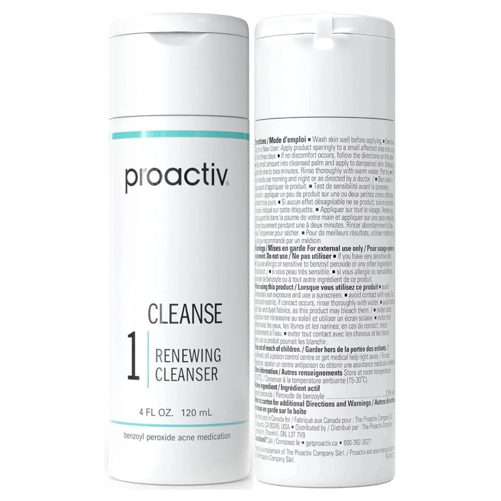 Proactiv Solution Renewing Cleanser Acne Medication Step 1 Cleanse Pack of 2, 4 oz Each