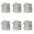 Theater Solutions OVCDG Outdoor Volume Controls Gray Weatherproof 6 Piece Set