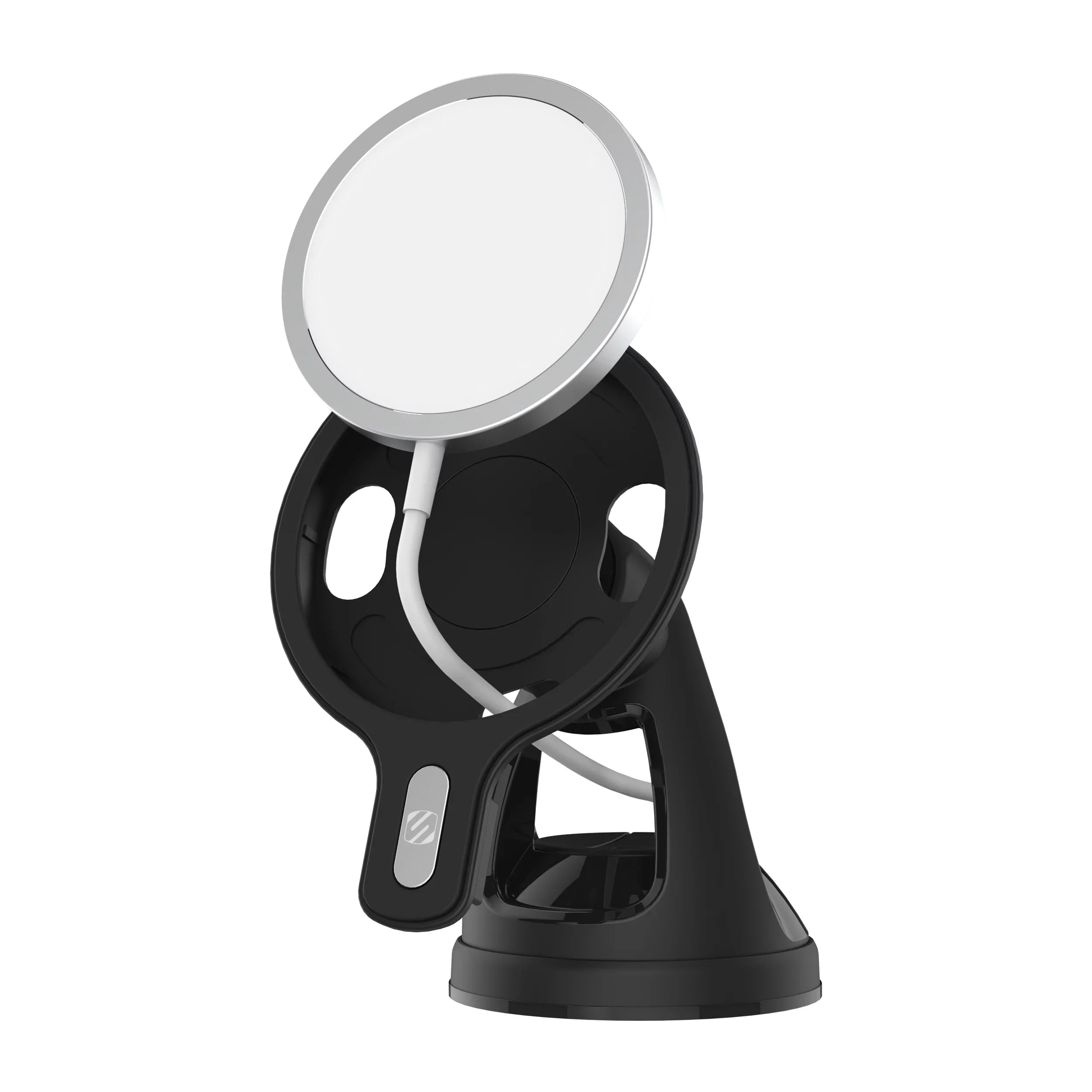 Scosche MSHWDPD20-SP MagicMount MSC Window/Dash Car Phone Holder Mount Kit (MagSafe Charger Is NOT Included) Compatible with MagSafe Chargers, Ebony
