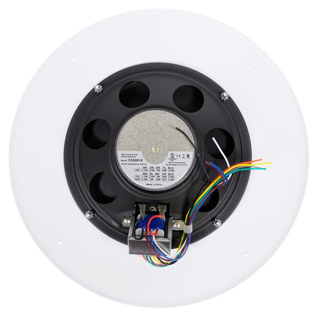 JBL CSS8018 8" Commercial 70V/100V 10 Watt Ceiling Speaker 4 Restaurant, Etc