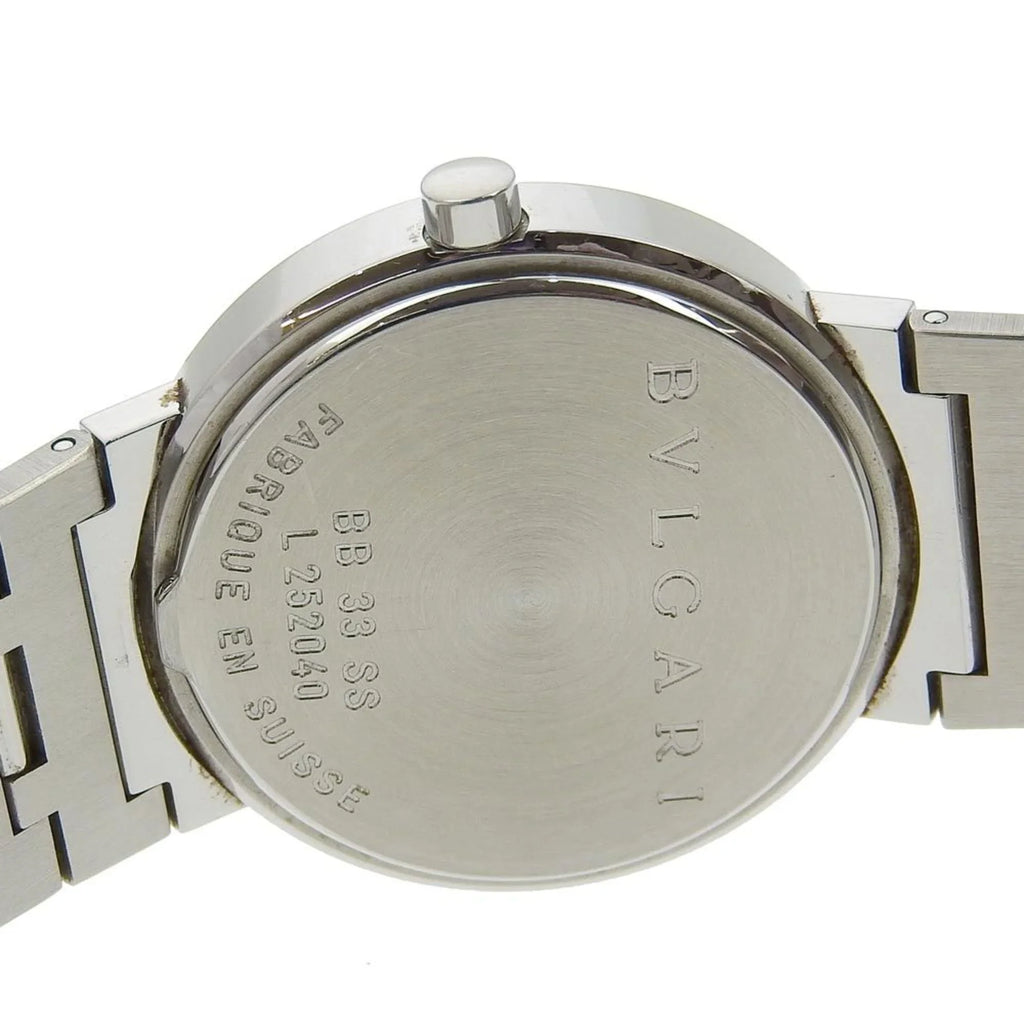 Pre-Owned Bvari BVARI Watch BB33SS Stainless Steel Quartz Analog Display Jet Dial Buari Men's I220823033 (Fair)