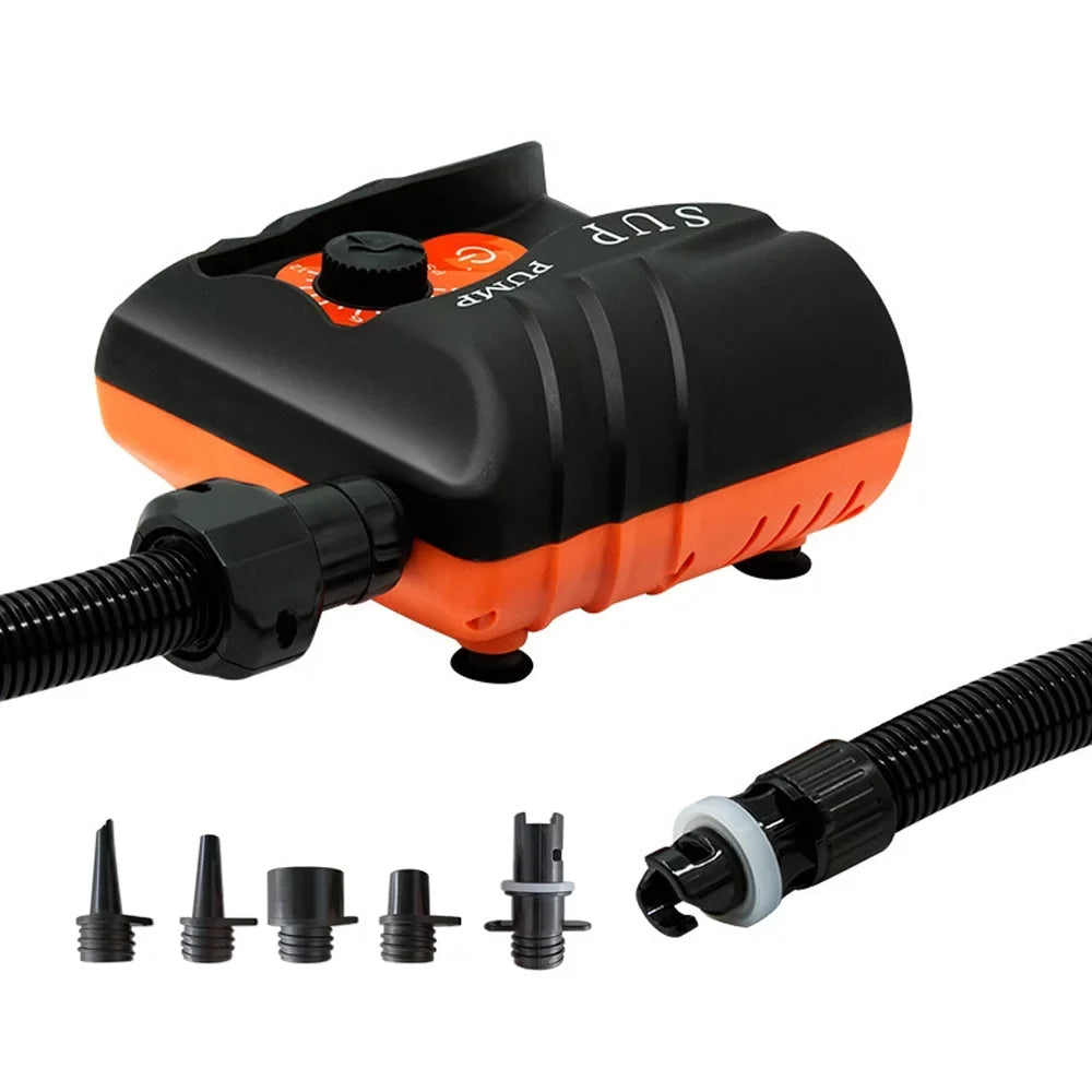 Tomshoo ligent Electric Air Pump for Paddle Board Inflatable Pool Boat, 16PSI High Pressure Compressor