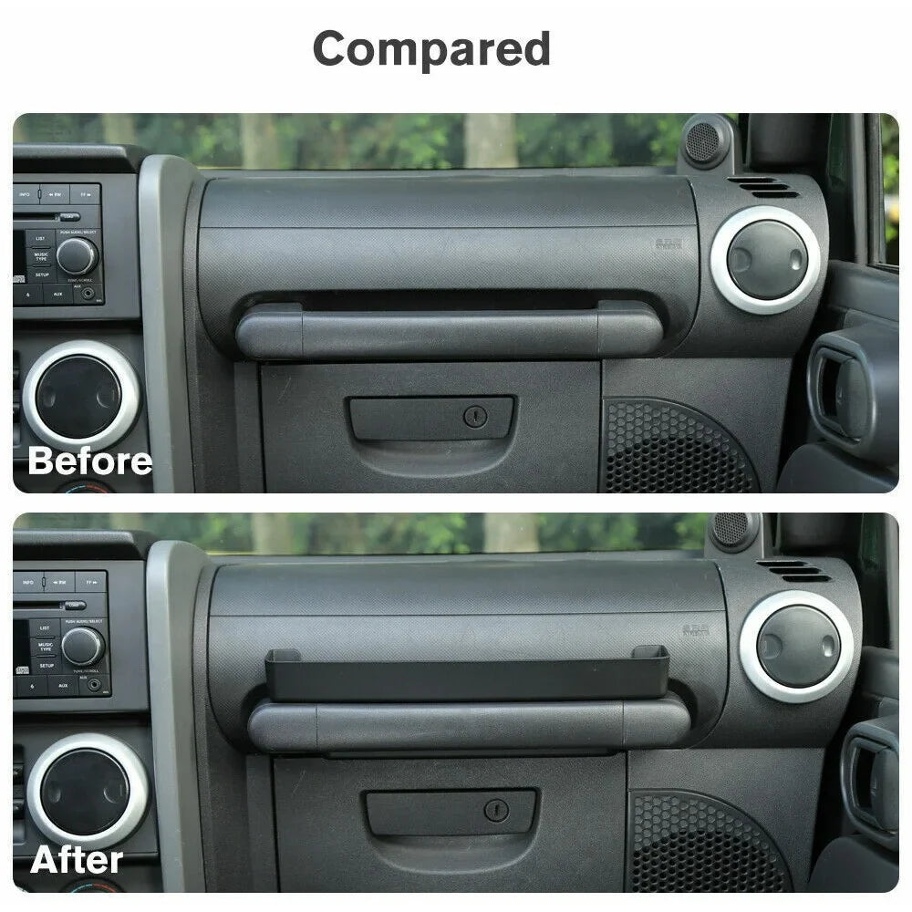 Teledu Co-pilot Handle Storage Box Tray Box Ebony Accessories