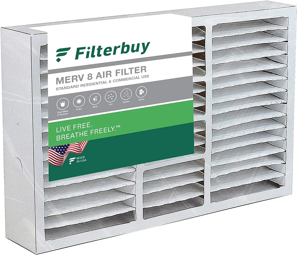 Filterbuy 17x26x4 MERV 8 Pleated HVAC AC Furnace Air Filters for Lennox x6664 (1-Pack)