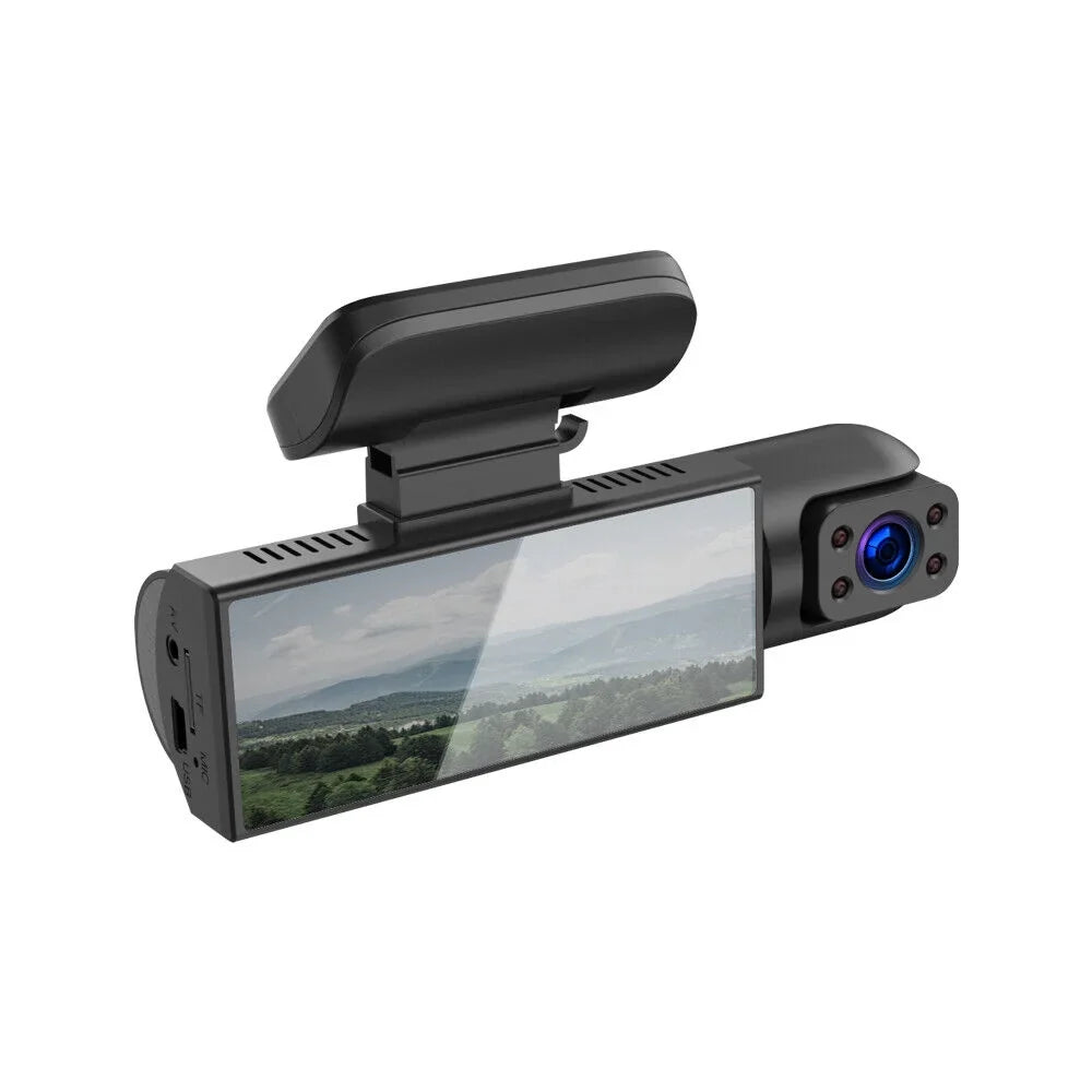 Jahyshow Car DVR Dash Cam Video Recorder G-Sensor Dual Lens Front 1080P w/ Interior Camera