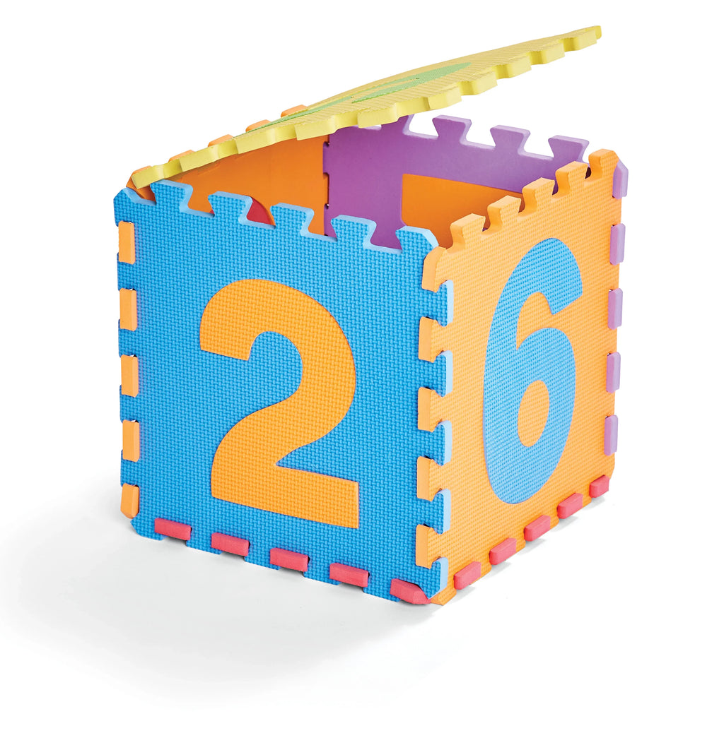 Kidoozie ABC & 123 Puzzle Playmat, Foam Playmat with Storage Bag for Toddler or Preschooler, Ages 12m+