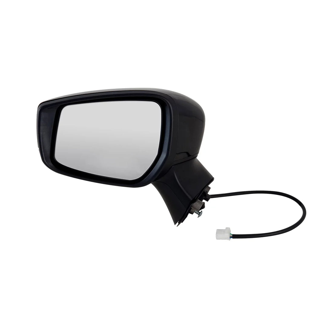 68632N - Fit System Driver Side Mirror for 15-18 Nissan Versa Note Hatchback S, S Plus, SL, SV Model, textured Ebony w/ PTM cover, foldaway, w/o CCD camera, Power