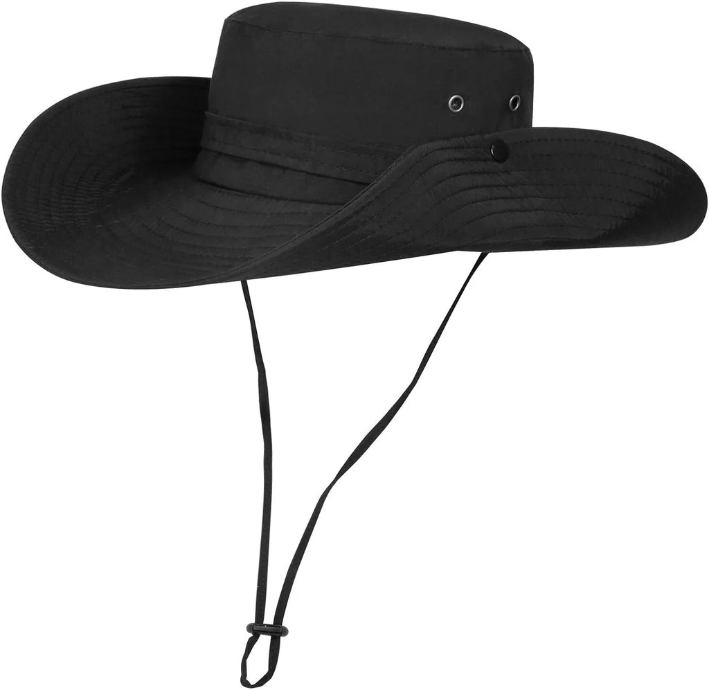 Sun Hat for Men, Super Wide Brim Fishing Hat Safari UPF50+ Bucket Boonie Cap for Gardening Hiking Camping