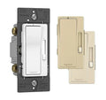 Legrand - Pass & Seymour Radiant Dimmer Light Switch, Single Pole Dimmer Switch and 3 Way Rocker Wall Switch, Interchangeable Tri-Color Faceplates Paddle Dimmer, RHCL453PTCCCV4, 1 Count