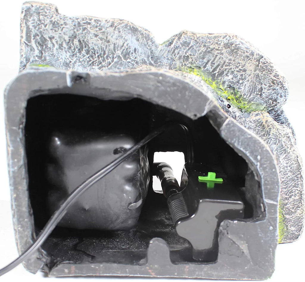 Penn-Plax Reptology Crystal-Falls Tiered Water Filtration System for Turtles and Amphibians, Gray