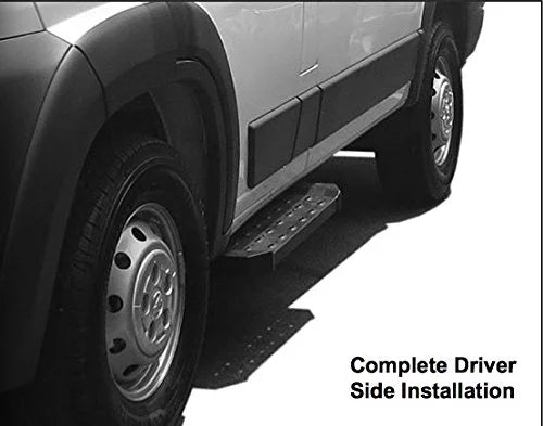 TAC 6.5” Running Boards Fit 2014-2024 Dodge Promaster Van 136”/159” Wheel Base (Full Size) Utility Dark Side Step Nerf Bars Side Bars Step Rails Off Road Exterior Accessories 2pcs