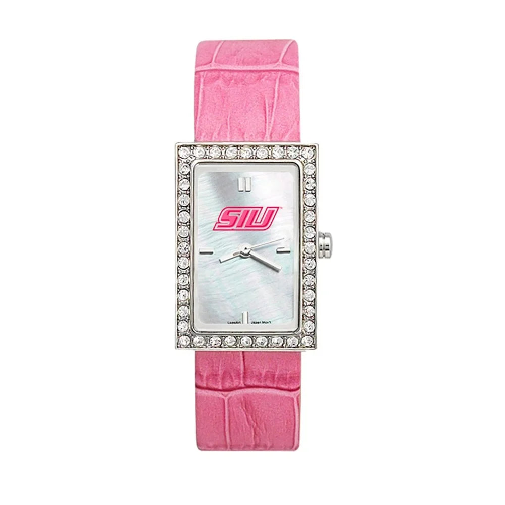 SOUTHERN ILLINOIS UNIV STARLETTE PEONY LEA WATCH QSIU120