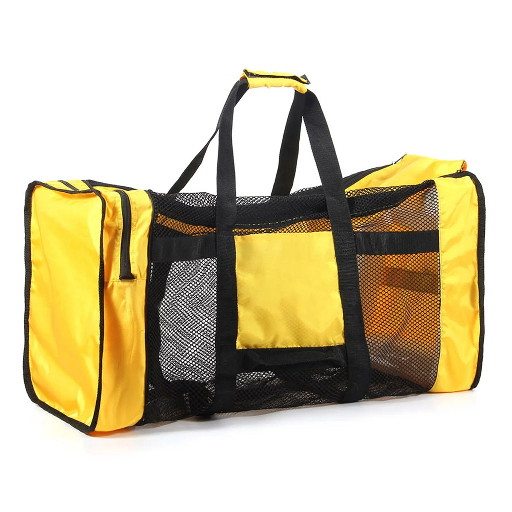 Dcenta 100L Mesh Duffle Gear Bag for Diving Snorkeling Swimming Beach and Sports Equipment