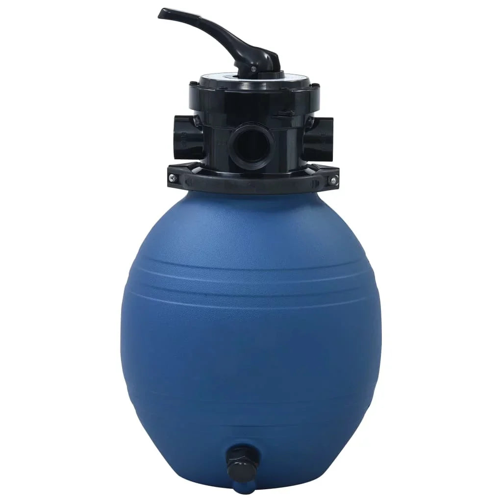 OWSOO Pool Sand Filter with 4 Position Valve Blue 11.8"