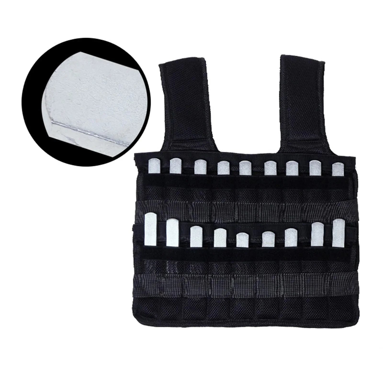 yotijar Loading Vest 18 Pockets Fitness Slim Design Max Loading 3kg Body Mass Vest