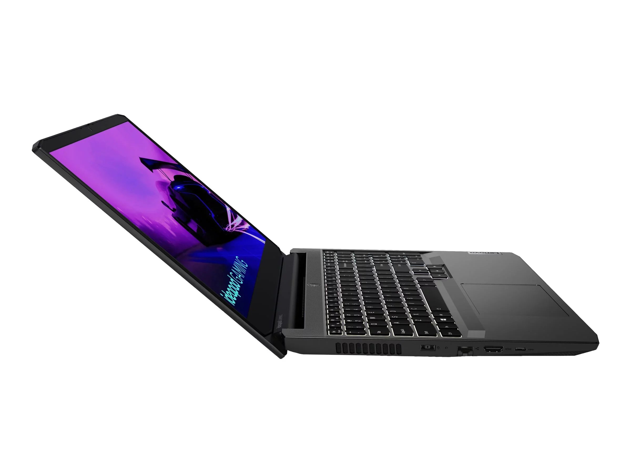 IdeaPad Gaming 3 15ACH6 82K2 - 180-degree hinge design - AMD Ryzen 5 - 5600H / up to 4.2 GHz - Win 10 Home 64-bit - GF RTX 3060 - 8 GB RAM - 512 GB SSD NVMe - 15.6" IPS 1920 x 1080 (Full HD) @ 120 Hz - 802.11a/b/g/n/ac/ax - shadow Jet - kbd