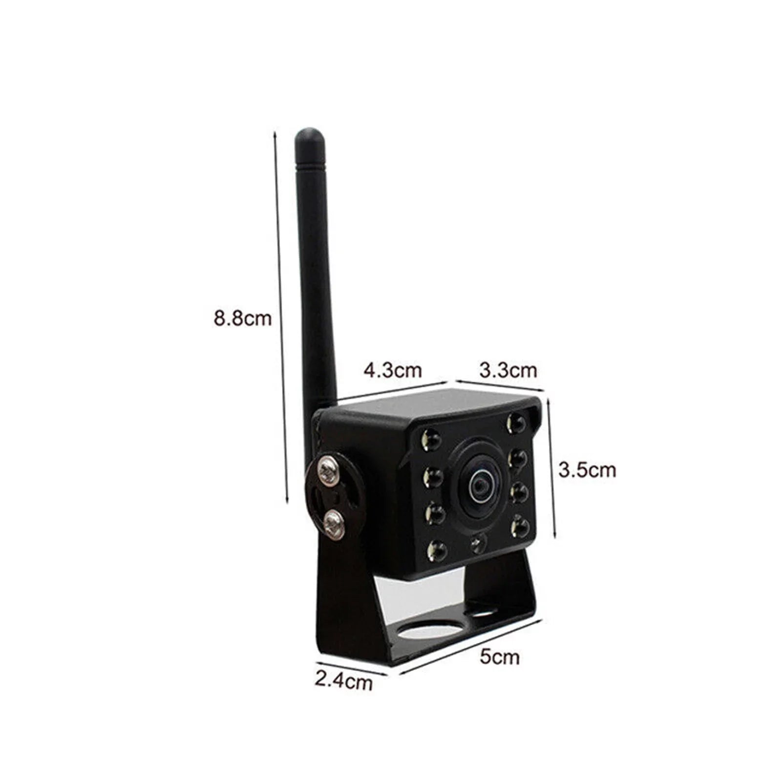 Eccomum WiFi Wireless Car Rear View Camera Truck Bus ~36V Automobile LED Reverse HD Night Vision Backup Camera, IP67 Waterproof Wireless Reversing Monitor