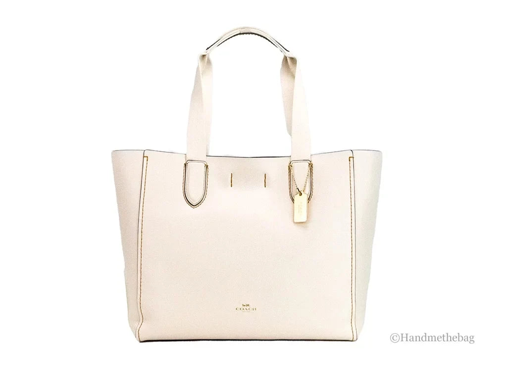 Coach (58660) Derby Chalk Pebbled Leather Shoulder Tote Bag Handbag Purse