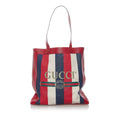 Pre-Owned Authenticated Gucci Sylvie Baiadera Tote Canvas Fabric Red Tote Bag Women (Good)