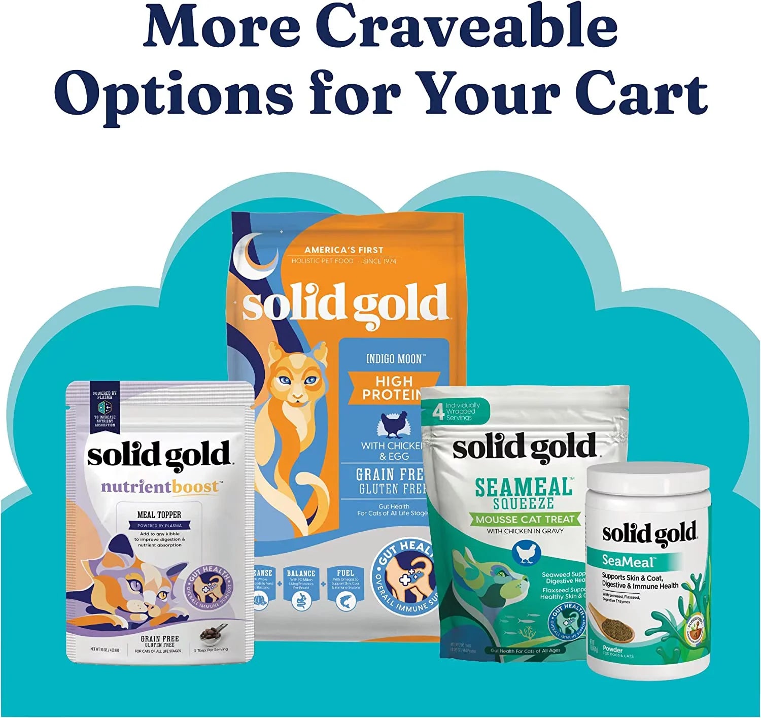 Solid Gold Wet Cat Food Pate for Adult & Senior Cats - Real Chicken Liver & Coconut Oil - Tropical Blendz Grain Free Wet Cat Food for Healthy Digestion, Skin, Coat & Sensitive Stomach - 16ct/6oz Can