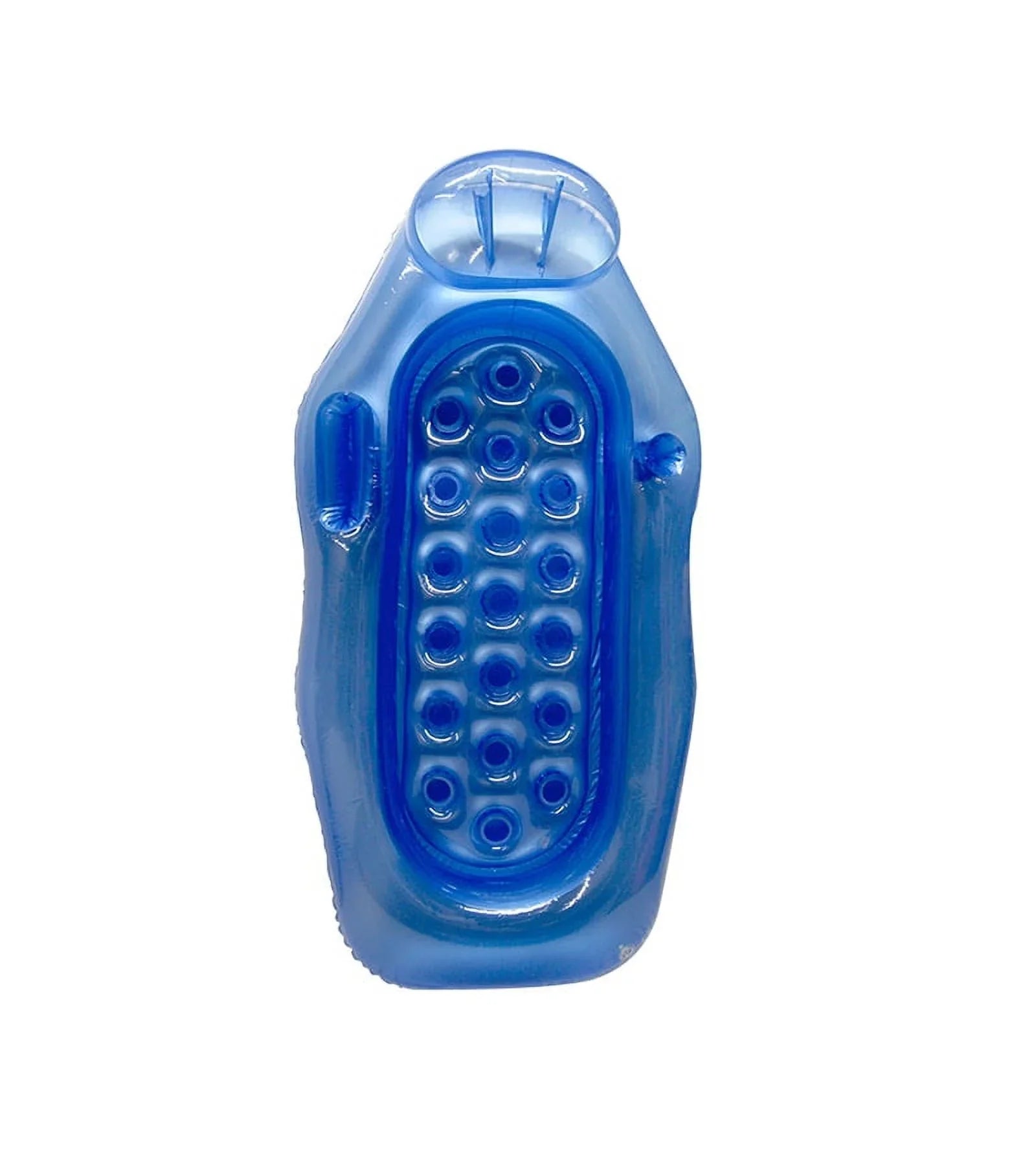 Swim Central 76" Wet or Dry Inflatable 1-Person Water or Swimming Pool Sun Lounge - Blue