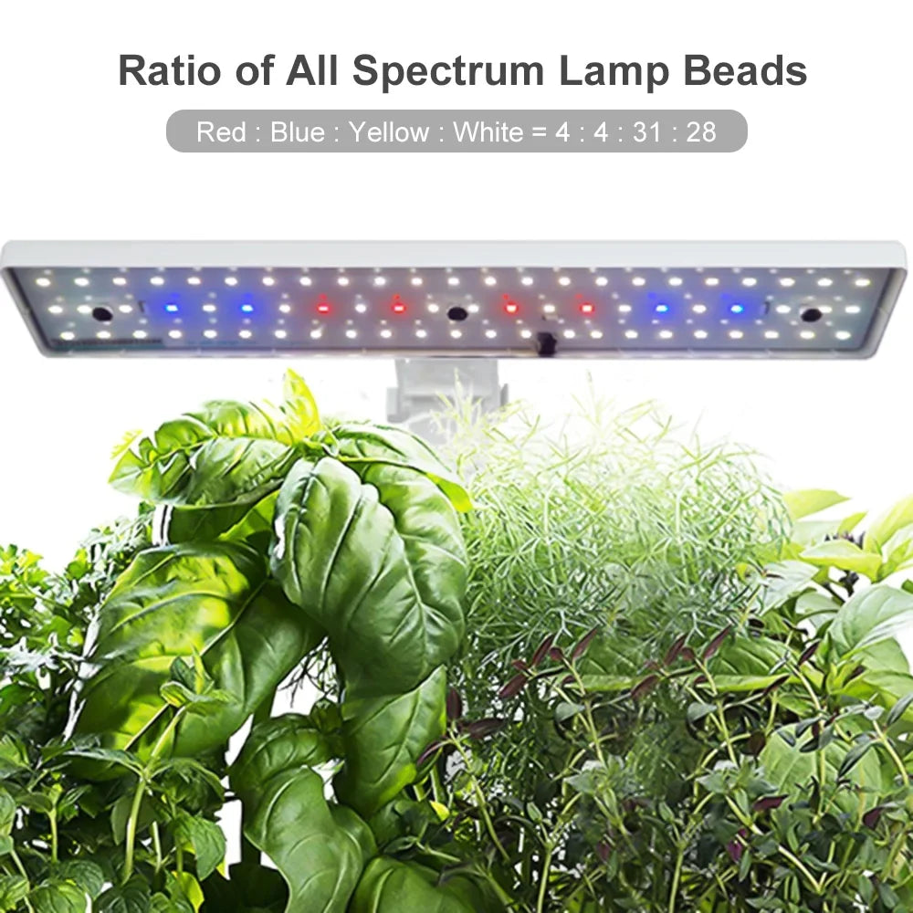 moobody Hydroponics Growing System Indoor Garden Kit 9 Pods Smart with Adjustable Height LED Lights for Home Office Kitchen