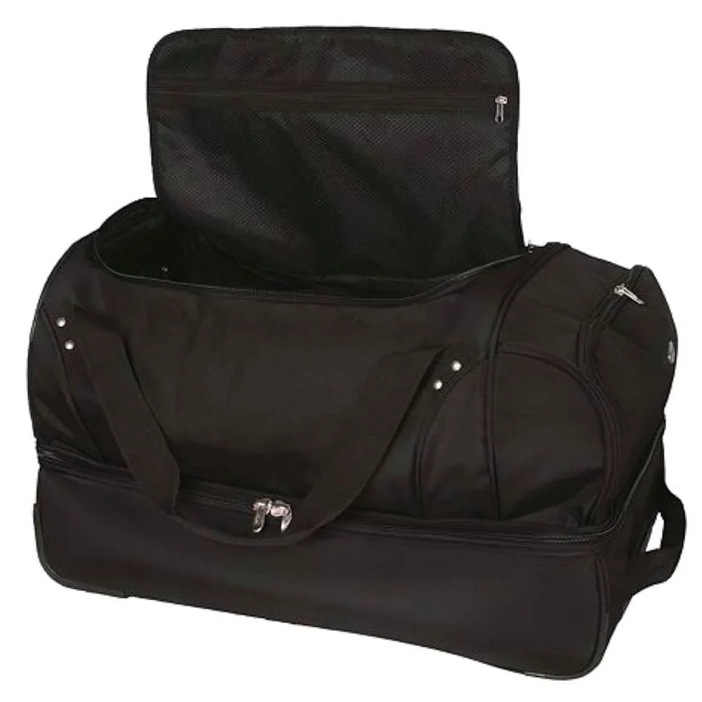 MOJO Philadelphia Eagles Ebony 27'' 2-Wheel Drop Bottom Rolling Duffel Bag