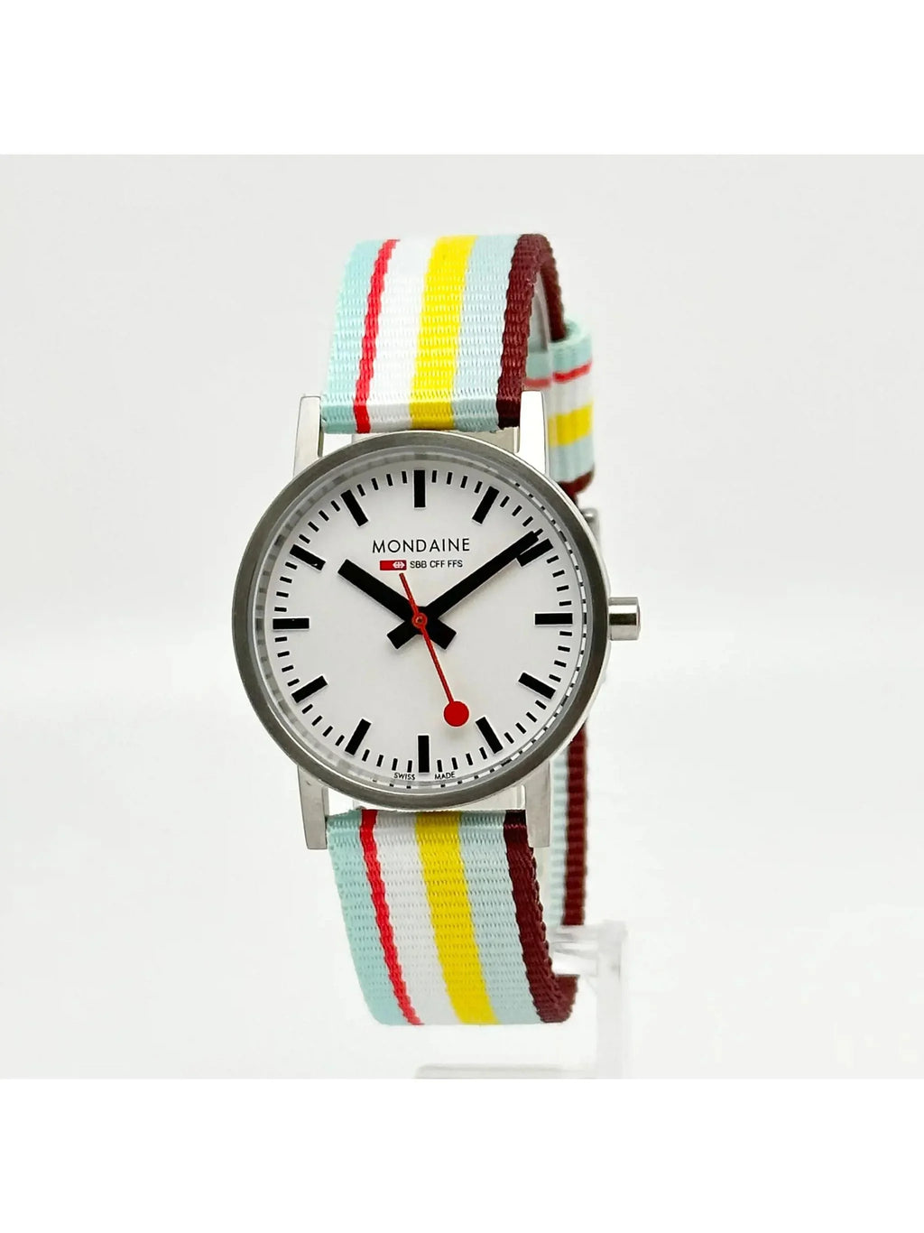 Mondain Swiss Railways Steel 30mm White Dial Ladies Watch A660.30360.16SBK