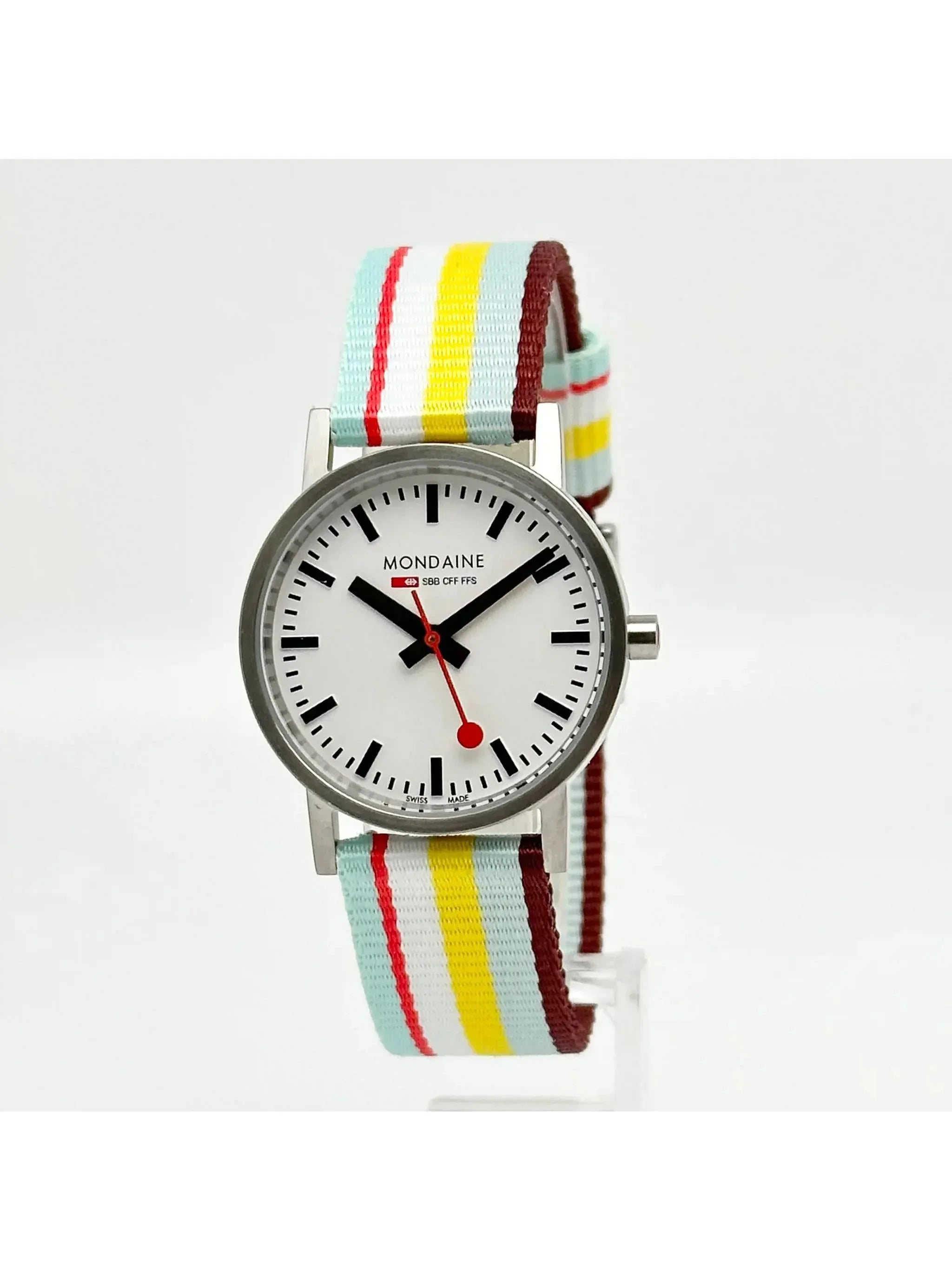 Mondain Swiss Railways Steel 30mm White Dial Ladies Watch A660.30360.16SBK