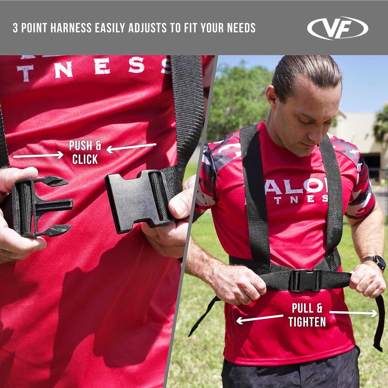 Valor Fitness ES-SLED Agility Sled with Harness & Straps (Push, Pull, and Drag Sled)