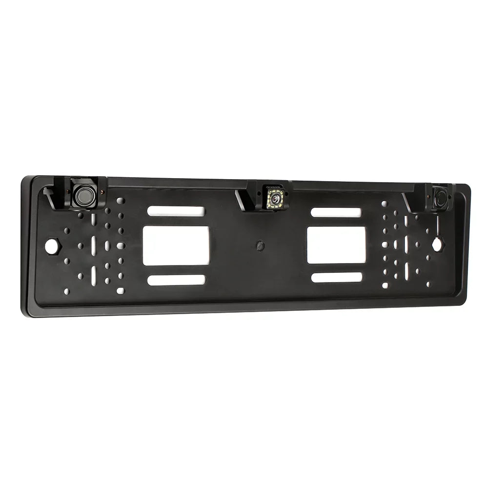 Meterk European License Plate Frame Backup Camera 12 LED Rear View Camera with Reversing System Parking Sensor
