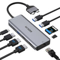 MacBook Pro Docking Station Dual Monitor MacBook Pro HDMI Adapter,9 in 1 USB C Adapters for MacBook Pro Air Mac HDMI