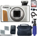 PowerShot SX740 HS Digital Camera (Silver) with 64 GB Card + Premium Camera Case + 2 Batteries + Tripod