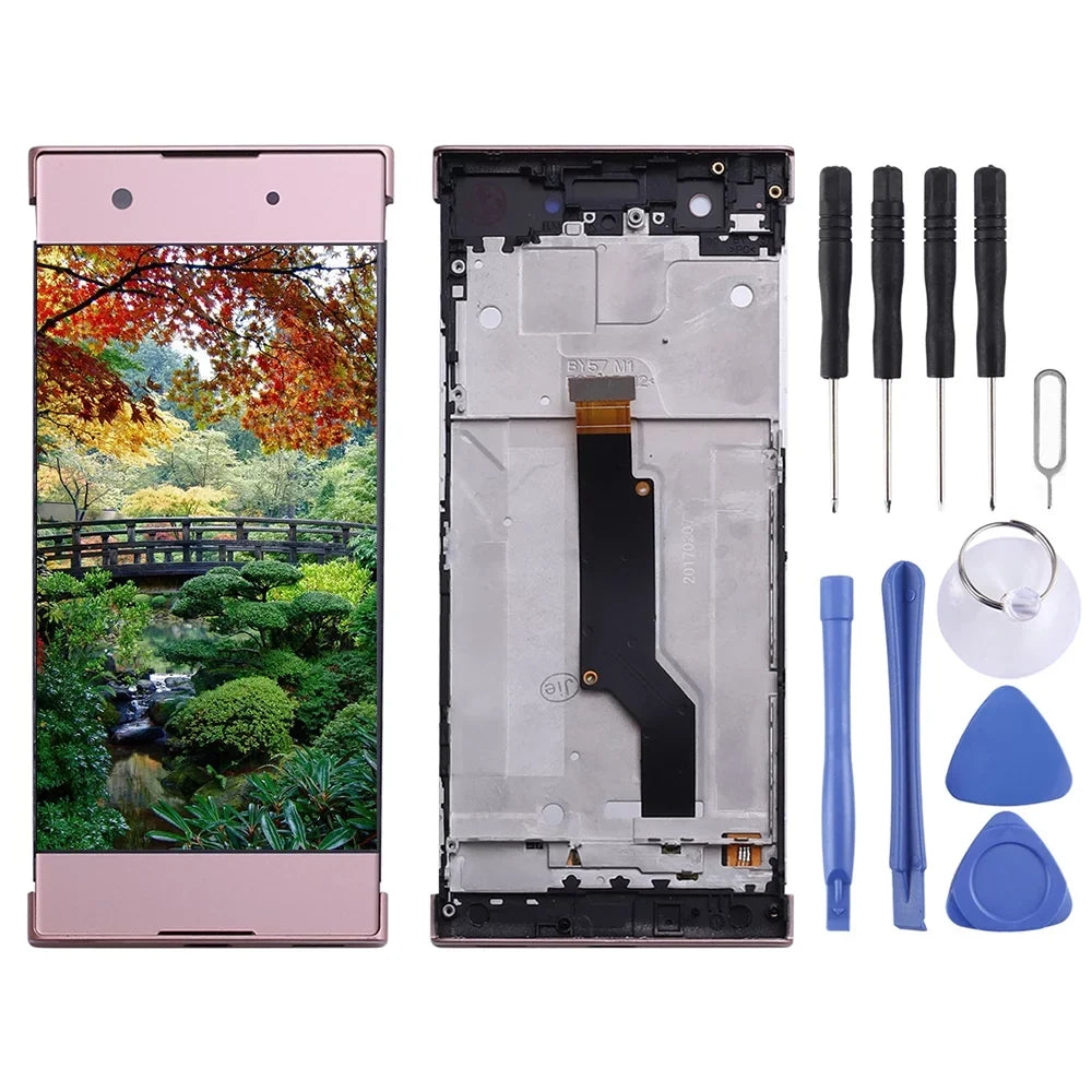 Cellphone Repair Parts OEM LCD Screen for Xperia XA1 G3112 G3116 G3121 Digitizer Full Assembly with Frame