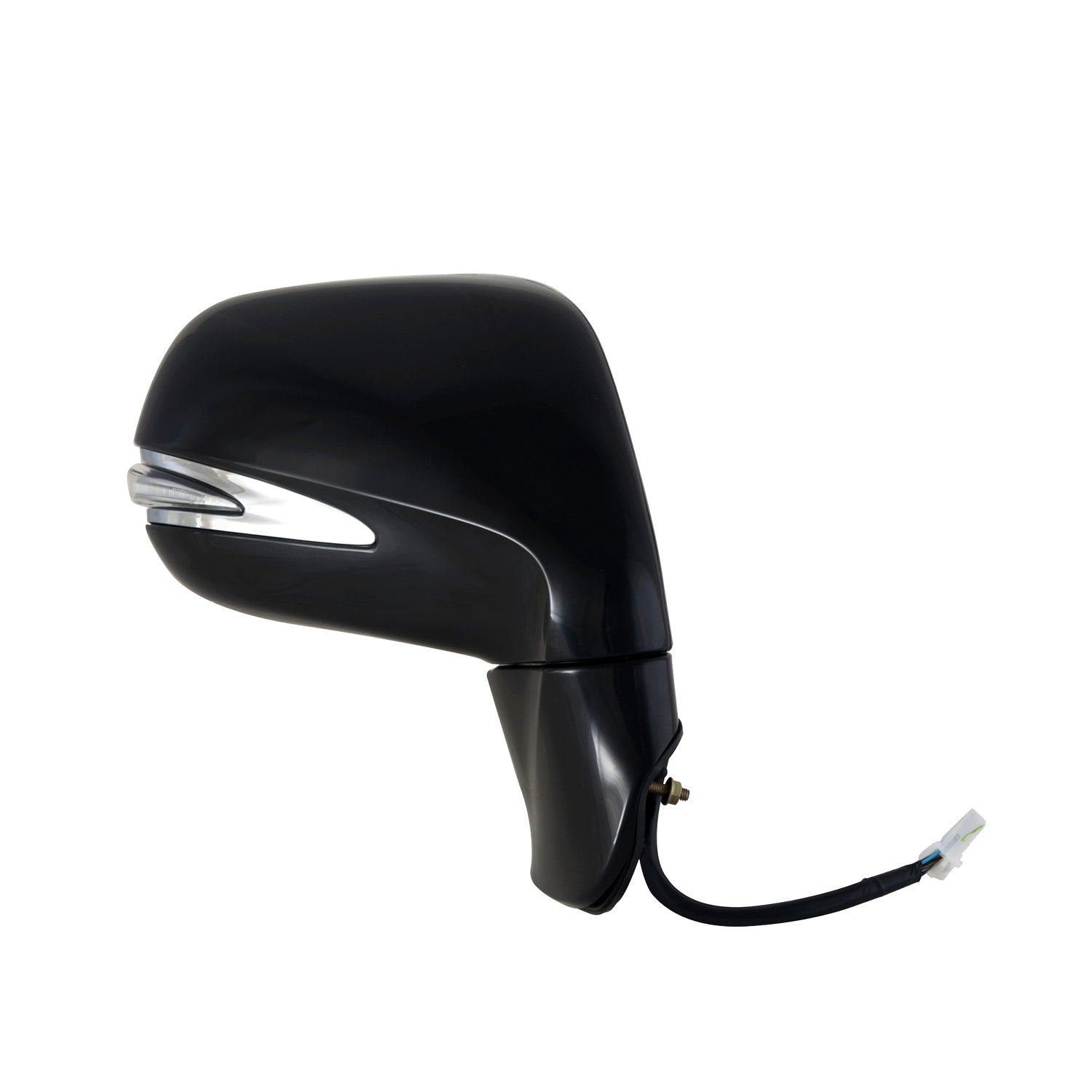 70157T - Fit System Passenger Side Mirror for 10-12, Lexus RX350, RX450h, Canada Built, Ebony PTM, w/ turn signal, memory, puddle lamp, foldaway, w/o auto dimming, w/o camera, Heated Power
