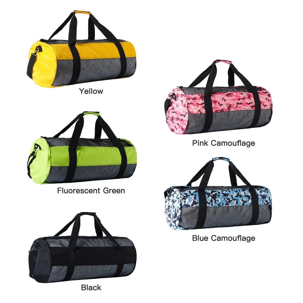 Bisofice Plastic Zipper Durable Mesh Easy To Easy To Carry Dive Mesh Easy Snorkel Dive Mesh To Carry Polyvinyl Chloride Zipper Durable Nylon Mesh Dive Snorkel Qisuo Mesh Dive Huiop