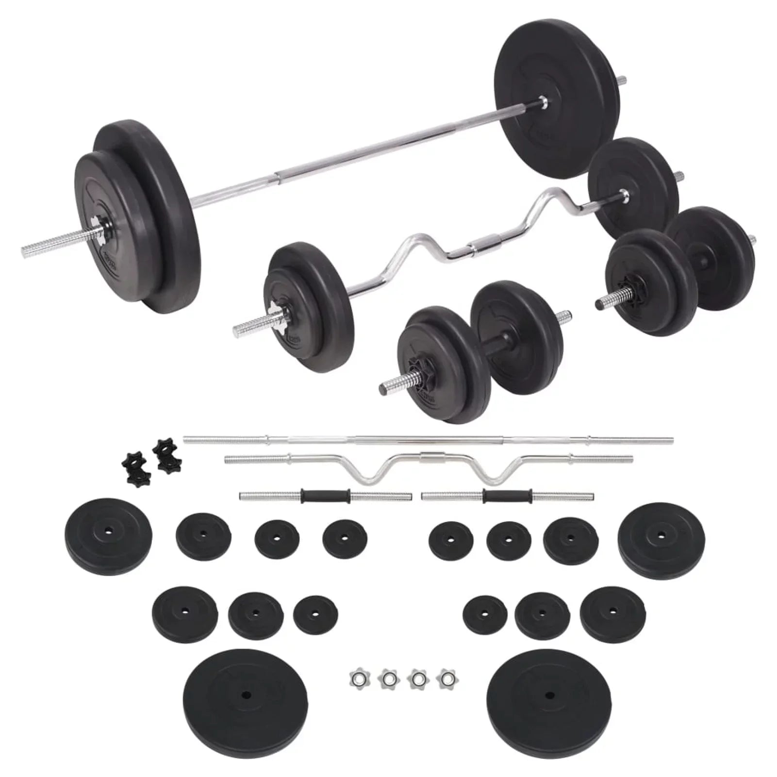 Tomshoo Barbell and Dumbbell Set 198.4 lb