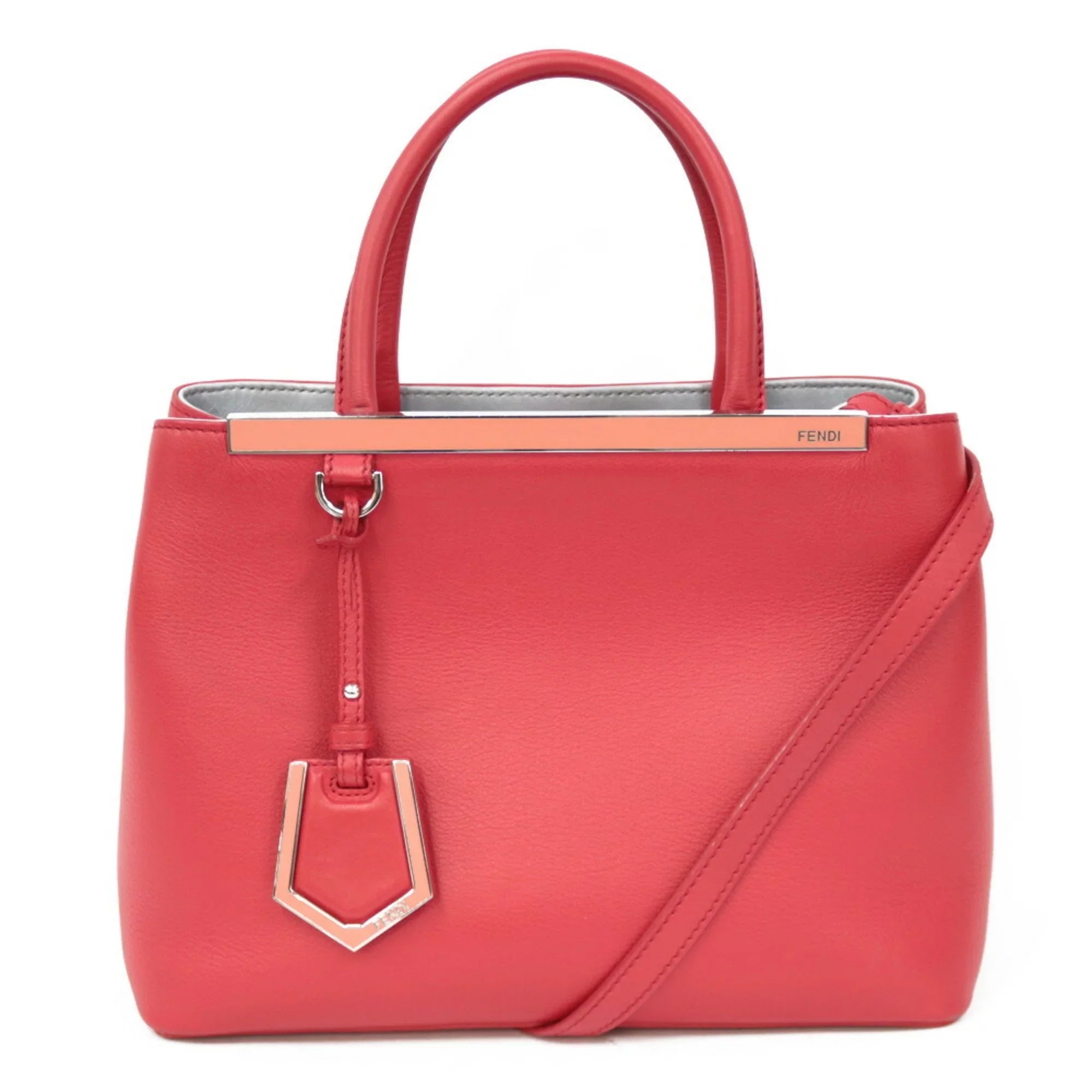 Pre-Owned FENDI Shoulder Bag Handbag Toujour Red Ladies (Fair)