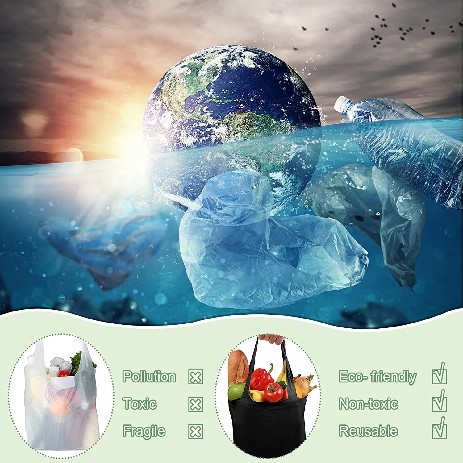 60 Pcs Cotton Canvas Tote Bags Bulk Reusable Grocery Cloth Bags with Handles for DIY Craft Gift Ebony