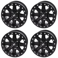 (4 Pack) 4/137 Tusk Uinta Beadlock Wheel 14X7 4.0 + 3.0 Matte Ebony For Can-Am Defender Hd10 Pro Lone Star 2021-2022