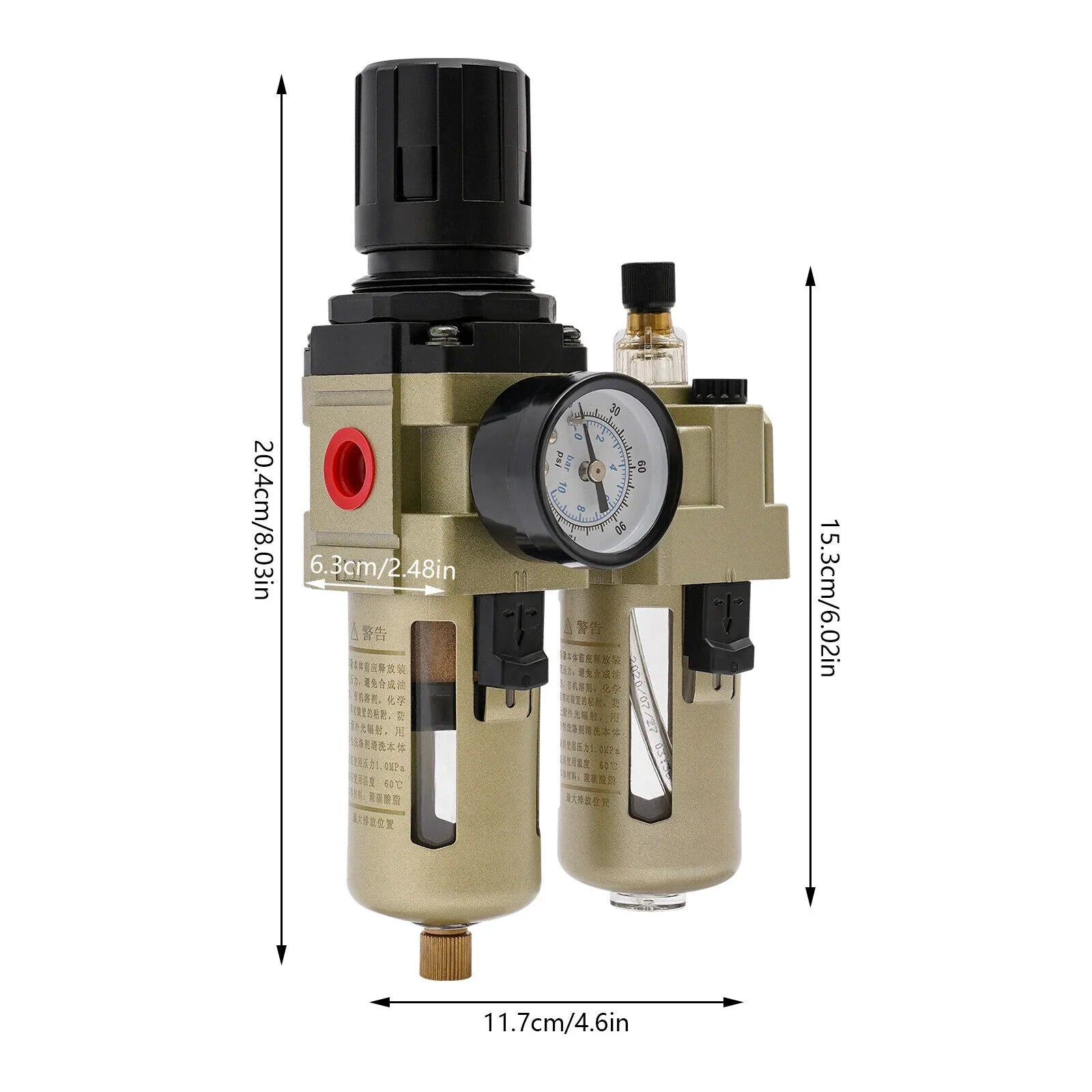 Oil Water Separator Regulator Trap Filter Tire Changer Machine Part Equipment New