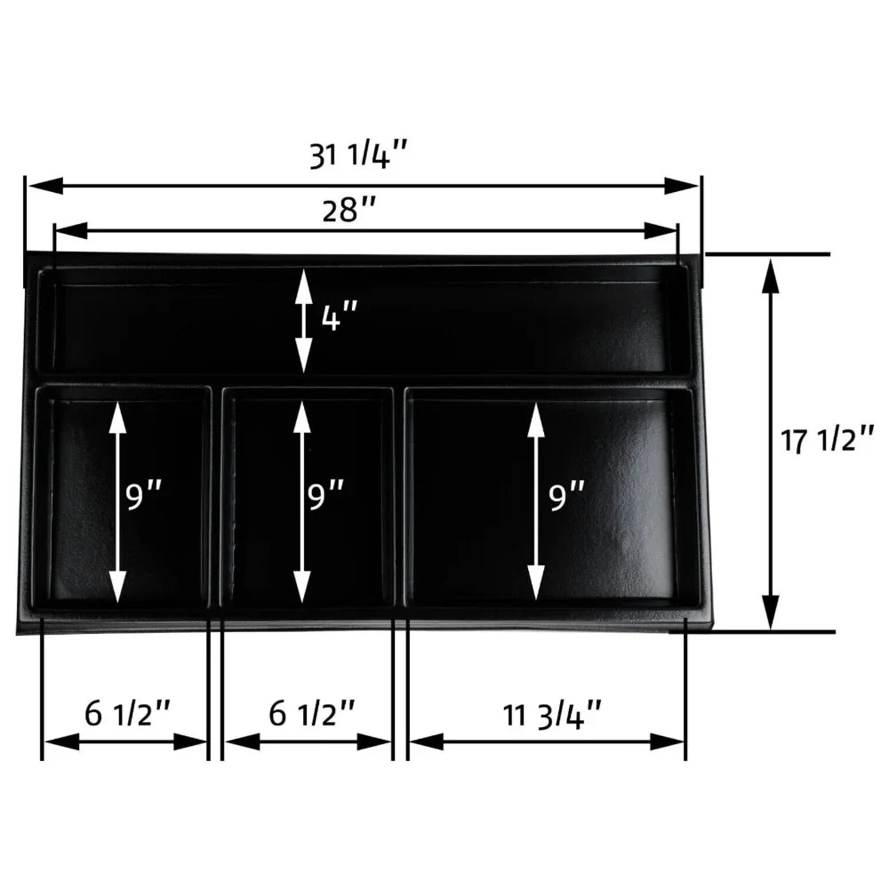 For 1984-1996 Chevrolet Corvette C4 Convertible Rear Cargo Area Organizer Tray