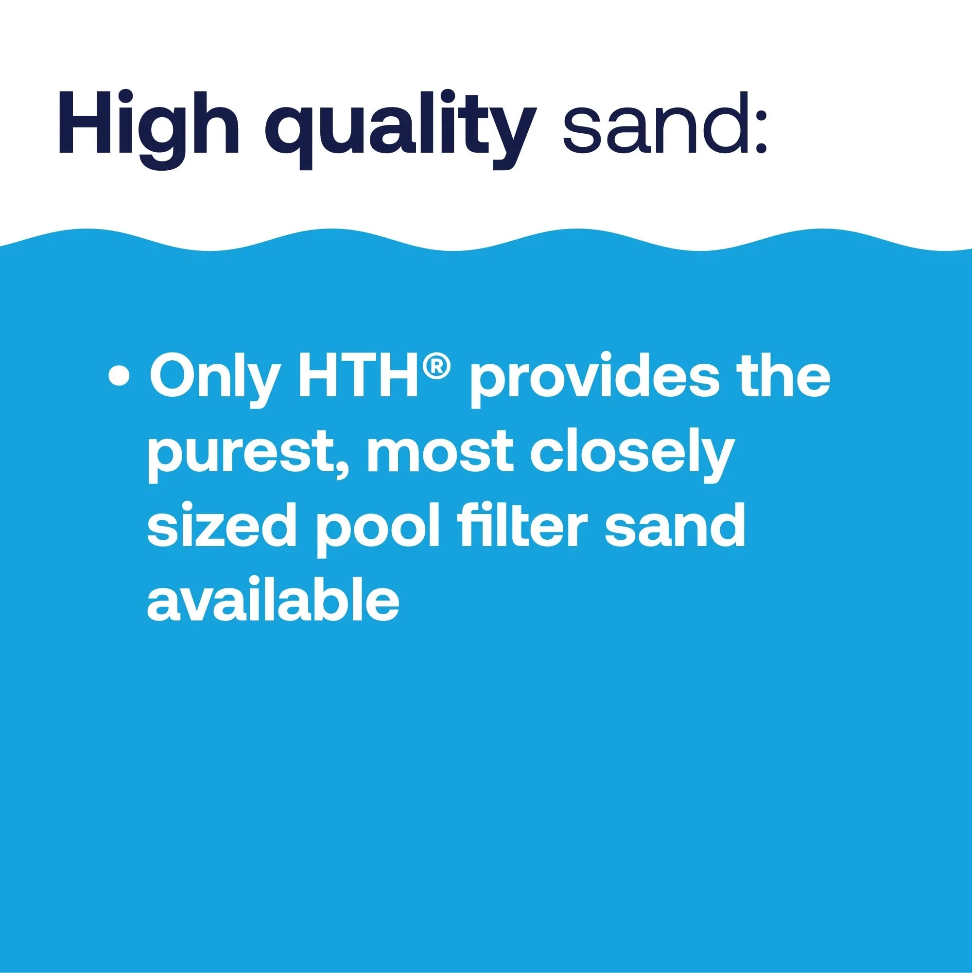 HTH Pool Care Pool Filter Sand for Swimming Pools, 50lb