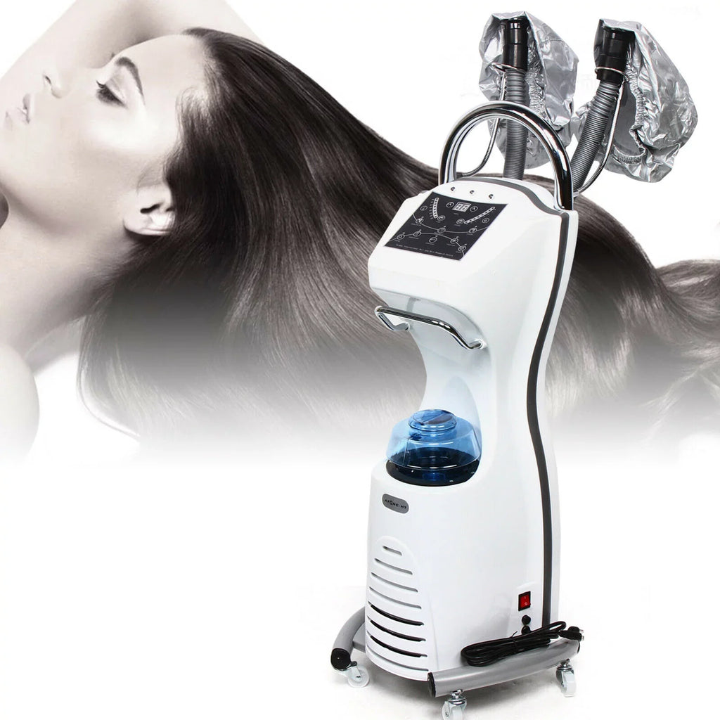 Anqidi 7-in-1 Stand Hair Steamer 700W Professional Dyeing Perming Machine with Ozone Hair Care Hairdress Salon SPA Professional Vibrating Spray Machine