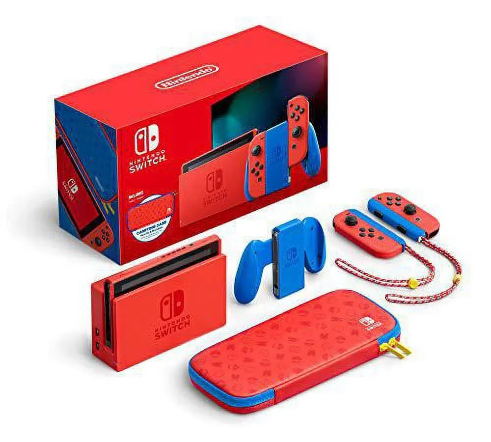 Nintendo Switch with Red Joy-Con - Mario Red & Blue Edition - game console - Full HD - red