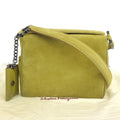Pre-Owned Salvatore Ferragamo SALVATORE FERRAGAMO Gancini One Shoulder Bag Suede Green BC217651 (Good)